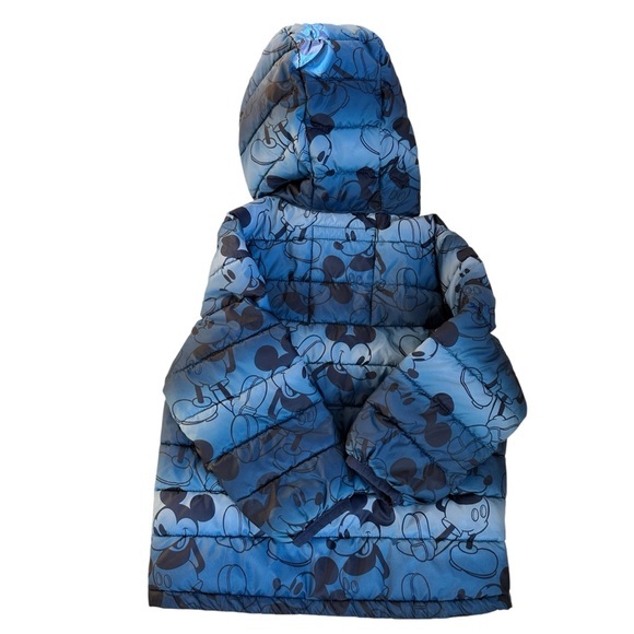 Baby Gap Disney Mickey Blue Zip Up Fall and Winter 2T Coat Comfy - Picture 3 of 5